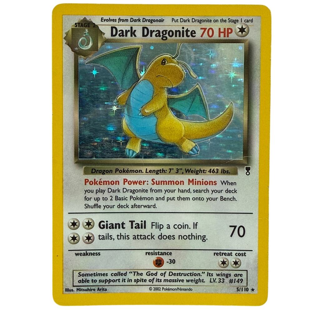 Pokémon TCG Dragonite 5/110 Legendary Collection 2002 Holo Foil Rare Card MP+